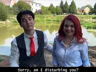 redhead whore flashes tits cheating publicly?