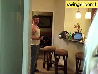 joyful swingers swap wives blow cameraman