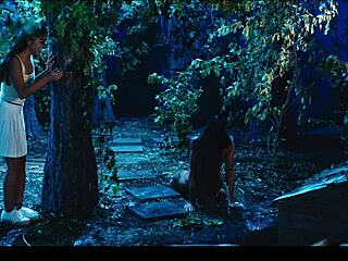 coco bae frozen while horny brunette licks and fucks her wet