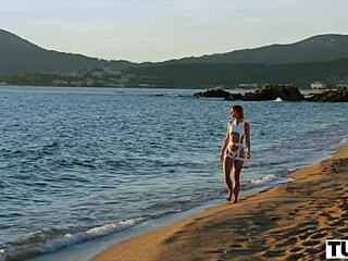 redhead dolly dyson bends for mmf double penetration. she orgasms hard on ass to mouth.