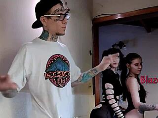 Threesome with cheating neighbor before wife finds out