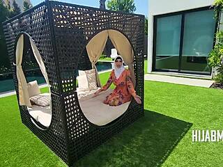 Shy Rich Arab Milf Hijabma Rides Handyman Cowgirl POV Blowjob