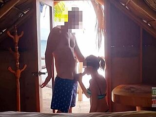 Young Mexican Girl Next Door Fucked Public Beach Cum Covered