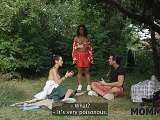 oh man valentina sierra's huge tits rub that long italian cock in public forest