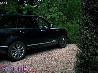 British Brunette Nurse in Pantyhose Teaches Condom Use and Cock Wanking Instructions