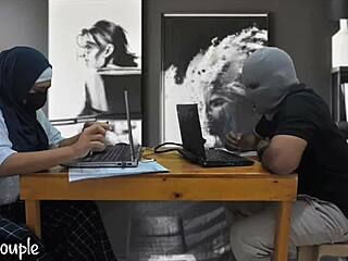 gf caught on cam orgasming hard during home office break