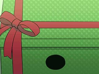 christmas blowjob ends with sticky hot cumshot