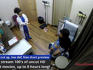 jackie banes squirts hard fingering shaved pussy backstage as nurse patient
