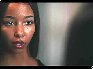 Black Vampire Lia Lin Dominates Asian Bunny Brownie in Lezdom Facesit