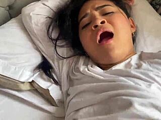 Stepsis begs for facial cumshot in my bedroom fuck!