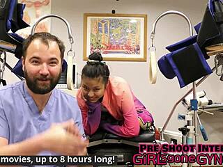 Doctor Tampa sounds Raya Nguyen's urethra closeup