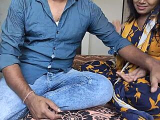 sexy bhabhi seduced for first raw hindi audio pounding creampie
