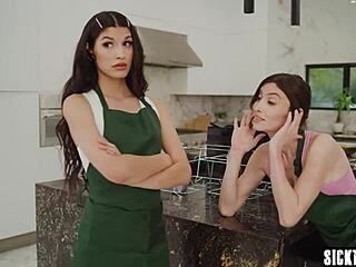 i watched leana lovings tease zariah aura and korra del rio softly