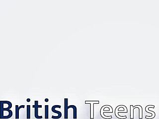 Two British Teens Suck Lucky Guy's Cock Cum Covered