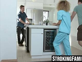 Xianna Examines Stepsis's Hurt Balls With Loving Touch