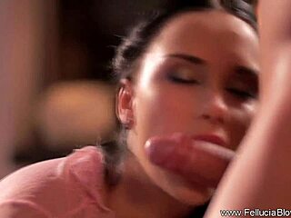 Blonde Fireside Sucker Delivers Cute CFNM Handjob Cumshot Bliss