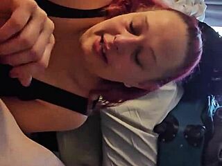 milf fat deepthroats small cock so good she orgasms sucking