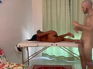 after massage i wrecked married latina's ass shaking