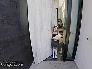 VR Bangers' Coco Lovelock Gets Virgin Pussy Pounded Bent Over in HD