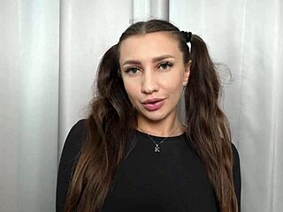 my cute gf strokes friend's huge cock balls-deep till he explodes