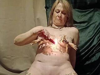 my slave self-session clamps candles insults wild