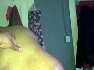 Oiled ebony big ass rides nastyknockz monster cock to wet creampie