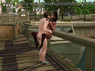 old man doggystyles young ebony bubble butt outdoors