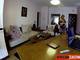 amateur ebony milf's tight pussy rammed by bwc in rough casting pov