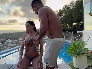 fucking brazilian star in luxury house 😍 big cock creampie!