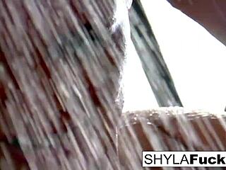Rare erotic solo sexy Shyla Stylez nude pussy tits masturbation