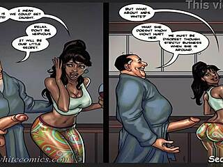 cheating ebony maid kitchen fucked by husband's young cock