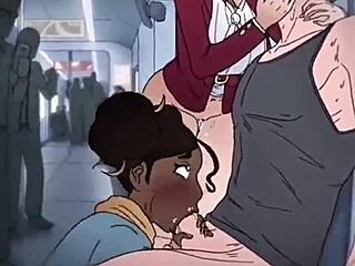 hentai train ride ends in massive facial explosion