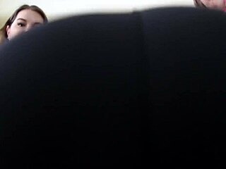 pov sweaty bbw blonde ass worship after gym for pervert