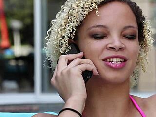 Blonde teen ashley lovebug gulps ghetto cum facial first time