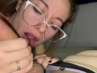 argentine couple's intense blowjob ends in massive facial cum explosion