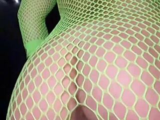 Nadia Diamo's Petite Latina Ass Twerks Fishnets Slow-Mo