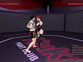 kinky fight club: i lose to kat and ride her cowgirl style in nightclub