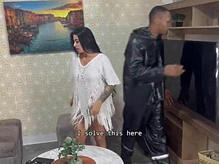 hey silvana lee, that technician's cum bath drenching your curvy latina tits feels amazing, right?