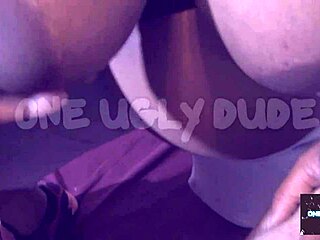 Huge Black Tits Wrap Around Massive Cock Handjob
