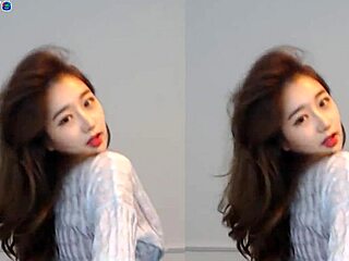 gorgeous korean babe dances sexy shaking big tits so hot