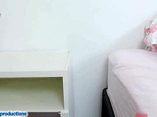 dream cock slips into brazilian babe's big ass in sheer red lingerie