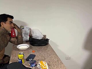my stepmom can't resist fucking me while stepdad is away