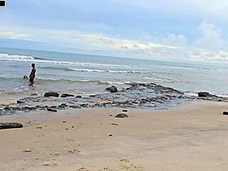 beach fun turns bbc group creampie bang with big tits