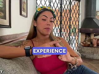 Busty Brazilian Milf Deepthroats Sloppy in Glasses Casting POV