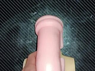 Trio kissy and dolly suck my cock deep, ends tits fuck creampie