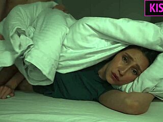 step mom dreams step sons huge cock rough missionary pussy fuck shared bed midnight