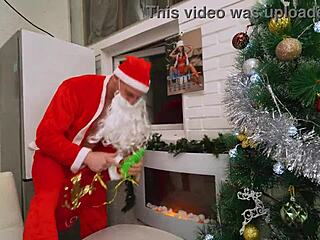 ho ho ho christmas bitch, santa fucks monika fox's anal with squirt and cumshot!
