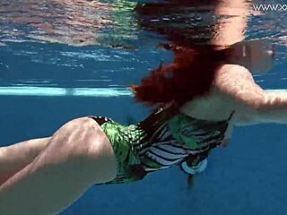 diana rios hot tits groped underwater in pool!