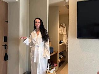 stepson rips bikini off busty milf for outdoor doggystyle sex