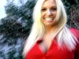 busted with my huge pierced nipples craving cock blonde slut